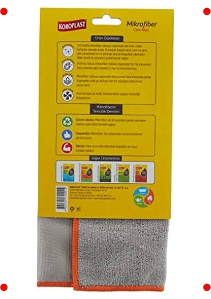 Çift Taraflı Mikrofiber Temizlik Bezi 35X35 cm fiyatları