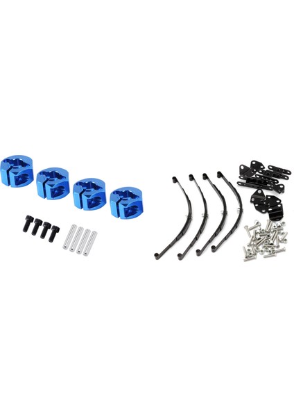 Mavi Rc Metal 7 0 Tekerlek Hex 12MM 4pcs 1/10 Yaprak Yayları Set Highlift Şasi (Yurt Dışından)