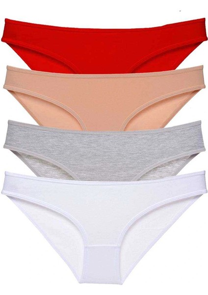 4 Adet Süper Eko Set Likralı Kadın Slip Külot 531