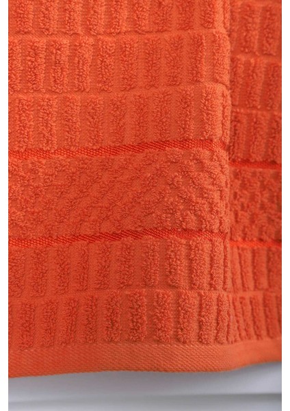 6 Lı Renkli El Yüz Pamuklu Jakarlı Havlu Seti 50 x 90 cm Platin modelleri