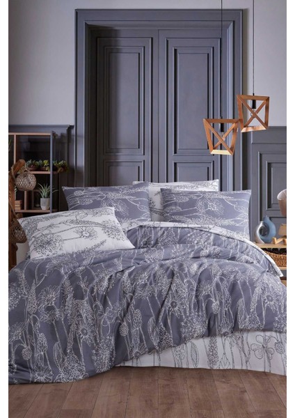 Çift Kişilik Nevresim Takımı Pamuklu Gece Bahçesi