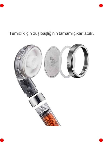 Arıtmalı Su Tasarruflu Duş Başlığı - Yüksek Basınçlı modelleri
