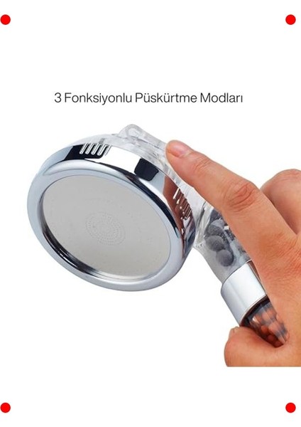Arıtmalı Su Tasarruflu Duş Başlığı - Yüksek Basınçlı fırsatları