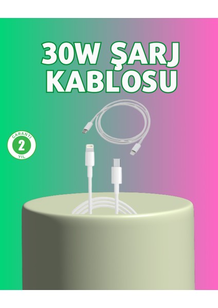 Orijinal Kalite 30W Type-C Lightning Hızlı Şarj Kablosu – 1.2m Dayanıklı - I20H89N7-2A36VS