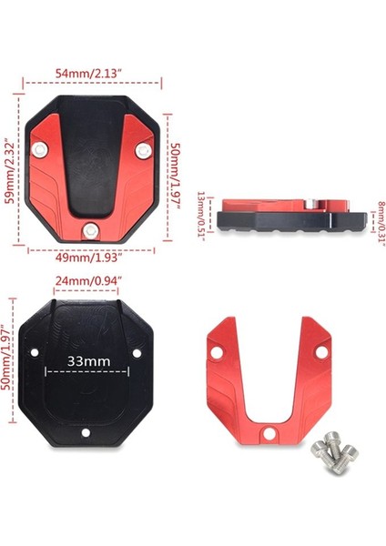 Motosiklet Evrensel Kaymaz Yan Destek Tabanı Aksesuarları Elektrikli Araç Modifikasyonu Ayak Desteği Artan Taban (Yurt Dışından) fırsatları