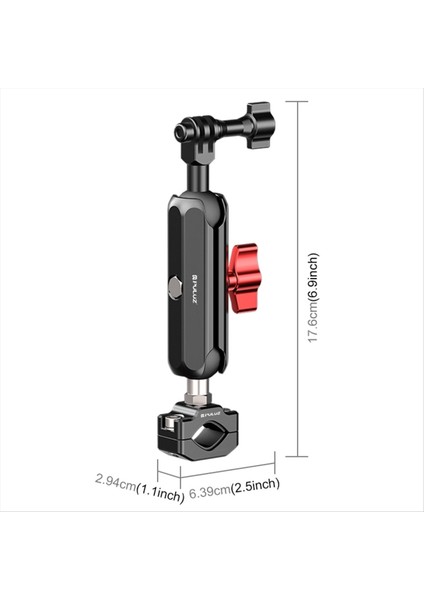 GOPRO12/10 INSTA360 Spor Kamera Binicilik Aksesuarları Için Puluz Motosiklet Montajı Çok Fonksiyonlu Uygun Taşınabilir Braket B (Yurt Dışından) indirimleri