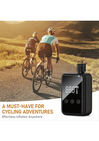 Bisiklet Elektrik Pompası Taşınabilir Kablosuz Hava Kompresörü Presta ve Schrader Valfı Için Göstergeli Bisiklet Şişirme Pompası (Yurt Dışından) fiyatları