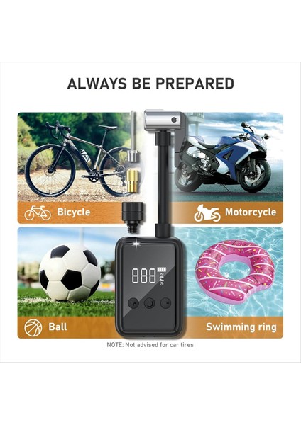 Bisiklet Elektrik Pompası Taşınabilir Kablosuz Hava Kompresörü Presta ve Schrader Valfı Için Göstergeli Bisiklet Şişirme Pompası (Yurt Dışından) indirimleri