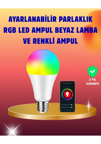 Buğz Enerji Verimli Akıllı LED Ampul, Uzaktan Kontrol Özellikli