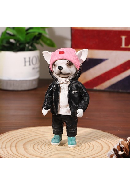 Yaratıcı Reçine Yavru Köpek El Sanatları Ev Dekorasyonu Sevimli ve Şık Hayvan Simülasyonu Köpek Iç Mekan Dekorasyonu (Yurt Dışından) fırsatları