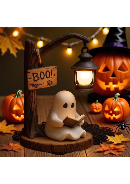 Sevimli Hayalet Okuma Feneri Cadılar Bayramı Hayalet Okuma Süsü (Yurt Dışından) modelleri