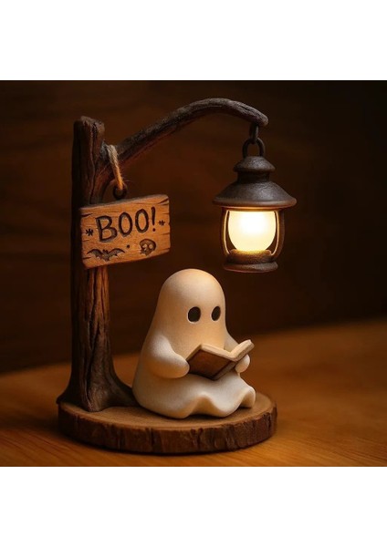 Sevimli Hayalet Okuma Feneri Cadılar Bayramı Hayalet Okuma Süsü (Yurt Dışından) fırsatları