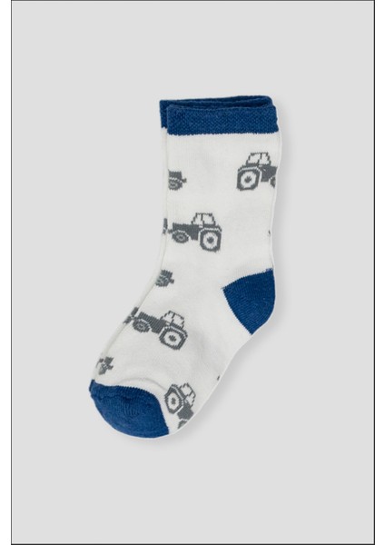 12 Çift Pamuklu & Desenli Erkek Çocuk ve Bebek Soket Çorap modelleri