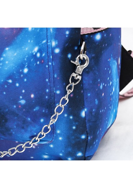 Yıldızlı Gökyüzü Tasarımlı Billie Eilish Sırt Çantası, USB Şarj Edilebilir Seyahat Sırt Çantası, Öğrenci Okul Çantası (Yurt Dışından) modelleri