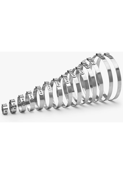 Hortum,aks Körük, Direksiyon Körük Kelepçesi Paslanmaz 430 W3 Paslanmaz 7mm x 87,5 mm