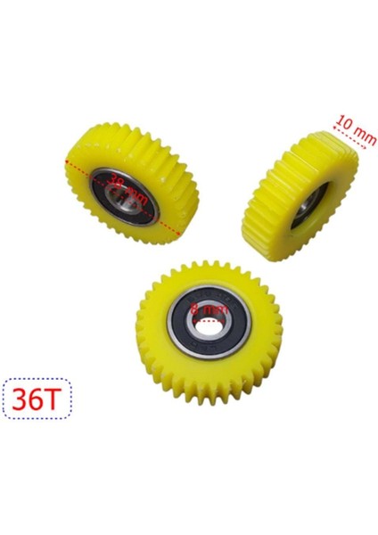 Plastik Dişli 36 Diş 3 Lü Set E-Bisiklet/fat Bike/petal Destekli