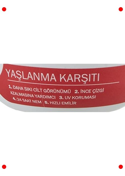 Yaşlanma Karşıtı Yüz Kremi Uv Korumalı 100 ml fırsatları