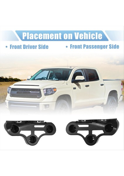 1paır Ön Tampon Braket Montajı 52116-0C020 52115-0C050 Toyota Sequoia Tundra 2007-2021 Yan Tampon Desteği (Yurt Dışından) fırsatları