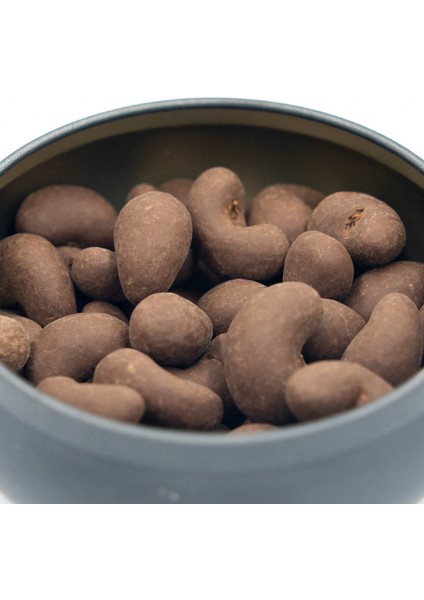 Şeker İlavesiz, Glütensiz, Vegan Kajulu Bitter Çikolata - Siyah Yuvarlak Metal Kutu, 150 gr modelleri