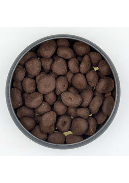 Şeker İlavesiz, Glütensiz, Vegan Turna Yemişli Bitter Çikolata - Siyah Yuvarlak Metal Kutu, 150 gr fiyatları