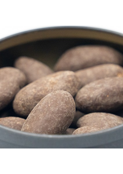 Şeker İlavesiz, Glütensiz, Vegan Hurmalı Bitter Çikolata - Siyah Yuvarlak Metal Kutu, 150 gr modelleri