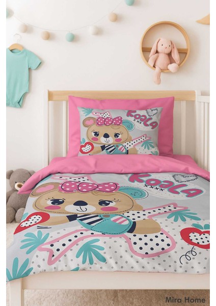 Dijital Baskılı 3D Pamuklu Yenidoğan Bebek Nevresim Takımı Baby Koala