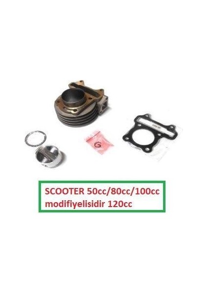 Silindir Komple 52.00MM-13P-52.5BOY (120CC) 50/80/100 Scooter
