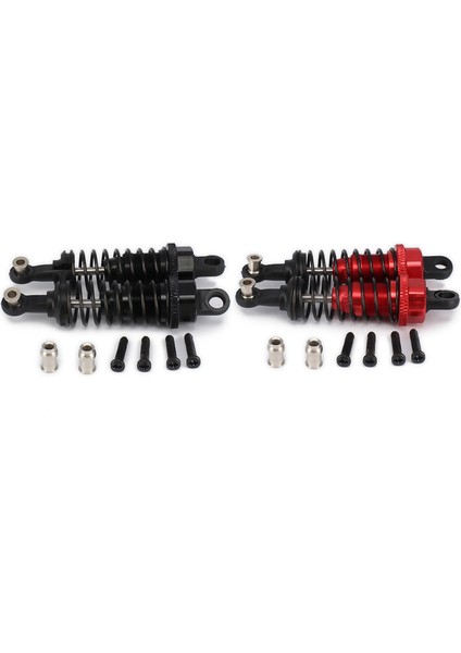 4 Adet Yağ Ayarlanabilir 65MM Şok Emici Damper 1/18 Wltoys A959 A969 A979 K929 Hpı Hsp Traxxas Kırmızı ve Siyah (Yurt Dışından)