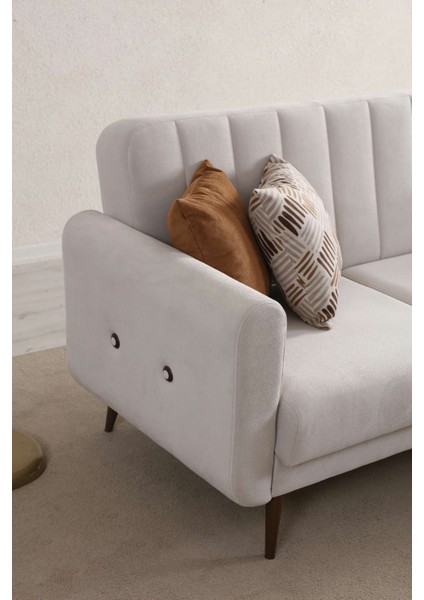 Bona 3+Dinlenme Köşe Takımı Bej Valebo-03 Ceviz Ayak indirimleri