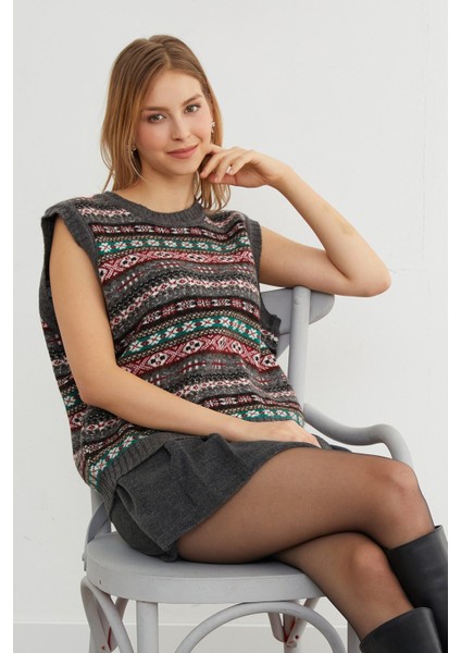 Yılbaşı Temalı Bisiklet Yaka Süveter fiyatları