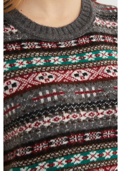 Yılbaşı Temalı Bisiklet Yaka Süveter