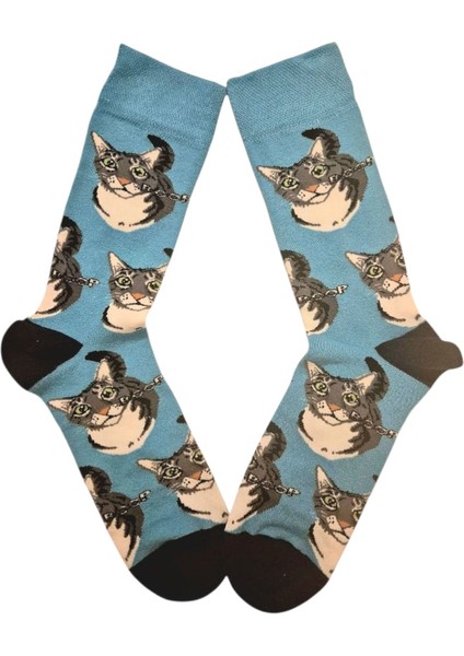 Kedi Karakterli Unısex Soket Çorap fırsatları