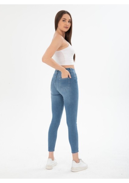 Likralı Dar Paça Kadın Kot Pantolon fiyatları