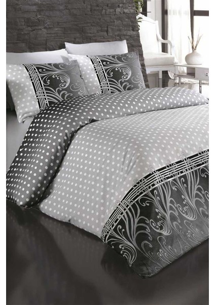 Çift Kişilik Nevresim Takımı Pamuklu Siyah Inci modelleri