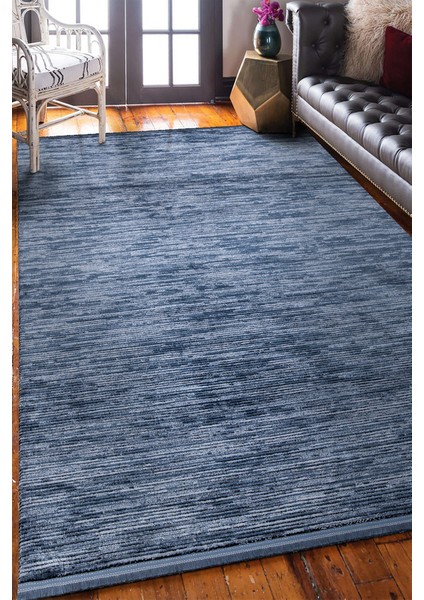 Moon 1005 Mavi Modern Akrilik Yün Salon Halısı Yolluk Mutfak Yatak Odası Halısı