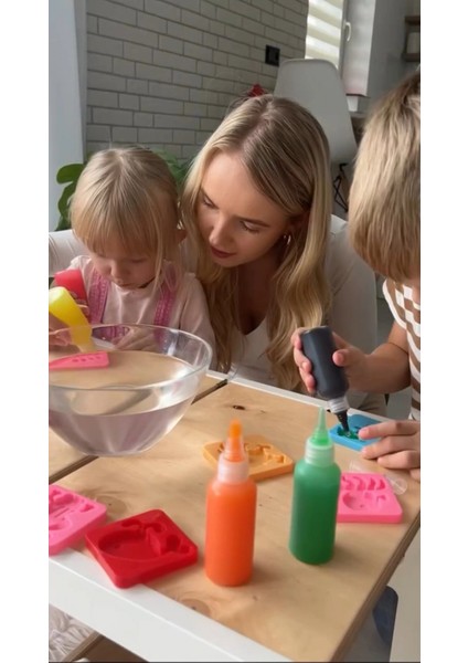 Magic Water Elf Aqua Gel Sihirli su oyuncak seti 5 renk jel şişe 6 kalıp modelleri