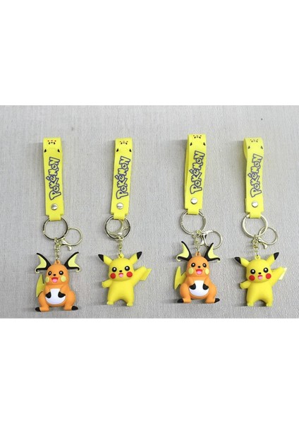 Pikachu Silikon Anahtarlık | Karakter Figürü ALK4252 | Lisinya