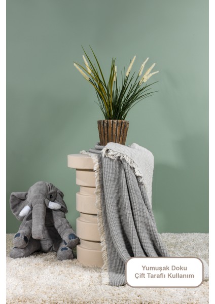 Rubby Müslin Battaniye Bebek (100X120 Cm) Antrasit fiyatları