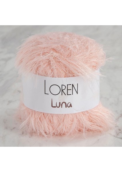 Loren Luna Tavşan Tüyü Açık Pembe El Örgü İpi - R100 - 34003