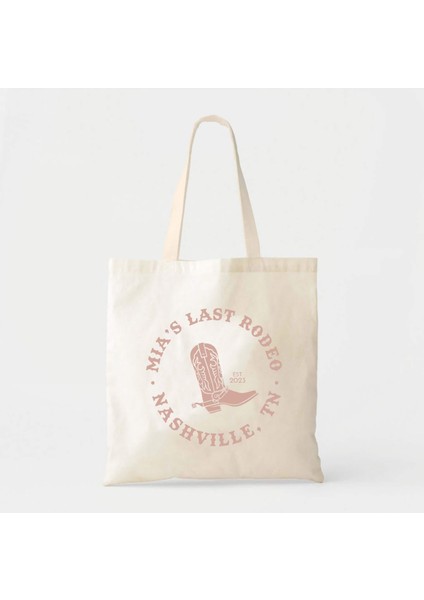 Brides Last Rodeo Cowgirl Tote - Kanvas Çanta, Iki Boyut