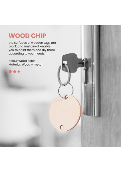 100 Parça Delikli Yuvarlak Ahşap Disk Doğum Günü Panosu Etiketleri (3cm) (Yurt Dışından) indirimleri