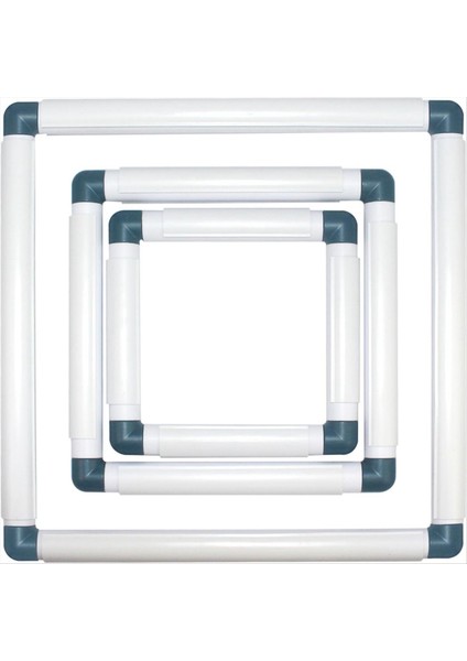 3'lü Paket Çapraz Dikiş Kasnakları Nakış Kapitone Çerçevesi, Mavi (Yurt Dışından)