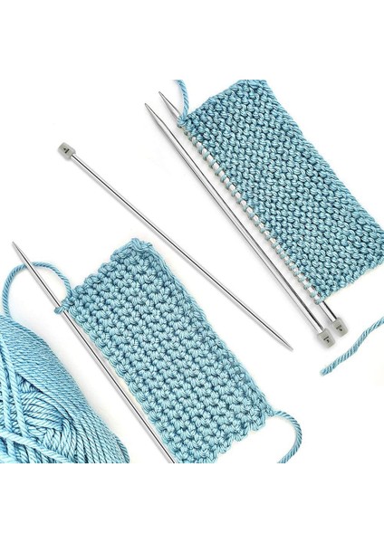 Örgü Şişleri Seti, 22 Parça Metal Örgü Iğneleri ve Kullanışlı Saklama Çantası (Yurt Dışından) fırsatları