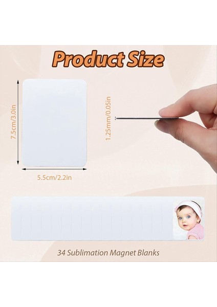Mutfak Ofisi Için 34 Adet Süblimasyon Mıknatıs Boşluğu (Yurt Dışından) modelleri