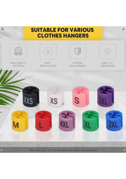 290 Adet Çıtçıtlı Perakende Giysi Askısı Beden Işaretleyicileri Giysi Etiketleri Xxs (Yurt Dışından) fırsatları