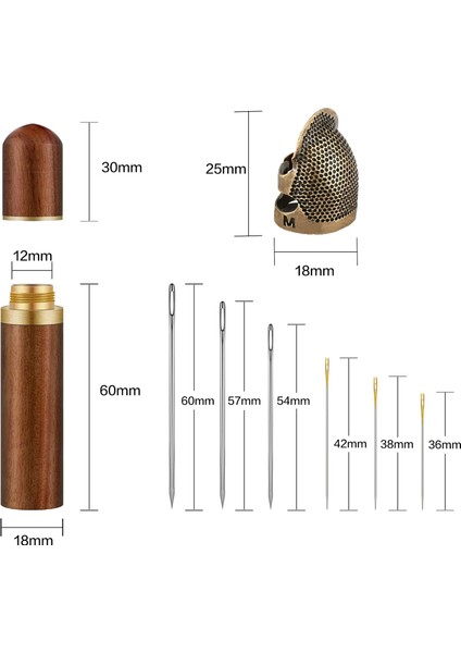 Dikiş Iğnelerini Saklamak Için Ahşap Iğne Kutusu ve Dikiş Yüksüğü (Yurt Dışından) modelleri