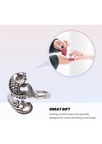 3 Adet Ayarlanabilir Örgü Halkası - Tavuskuşu Altın Balığı Açık Parmak Yüzüğü (Yurt Dışından) fiyatları