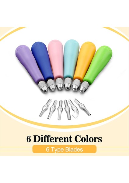 6'lı El Sanatları Linolyum Kesme Seti Oyma Aletleri (Yurt Dışından) fiyatları