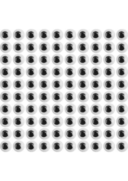 1000 Adet Kendin Yap El Sanatları Için Kıpırdayan Gözler Kendinden Yapışkanlı Oyuncak Gözler 6mm (Yurt Dışından)