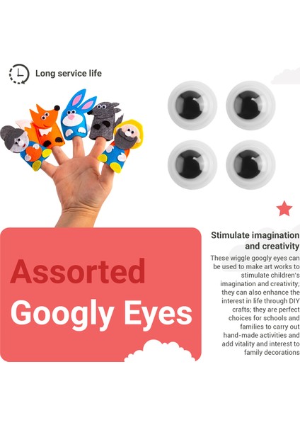 1000 Adet Kendin Yap El Sanatları Için Kıpırdayan Gözler Kendinden Yapışkanlı Oyuncak Gözler 6mm (Yurt Dışından) indirimleri